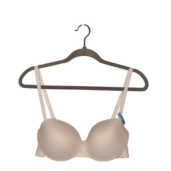 MAIDENFORM NEW $48 DreamWire Strapless Multiway Underwire Bra White 34DD - Picture 1 of 3
